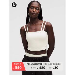 lululemon 女士双肩带吊带背心 LW1FQKS Charm Logo