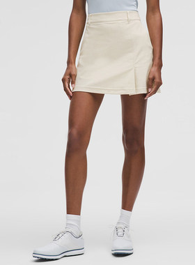 Stretch Twill 女士高尔夫斜纹前侧褶饰短裙丨lululemon丨LW8AOIS