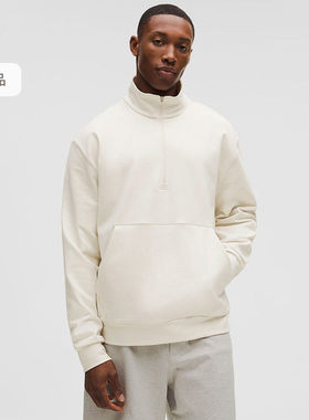 Heavy Soft Jersey 男士高克重针织半拉链衫丨lululemon丨LM3GGKS