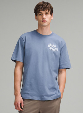 Heavyweight 男士高克重棉质针织 T 恤*刺绣丨lululemon丨LM3F15S