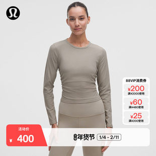 All It Takes女士运动 T 恤*罗纹Nulu?芯吸丨lululemon丨LW3GEZS