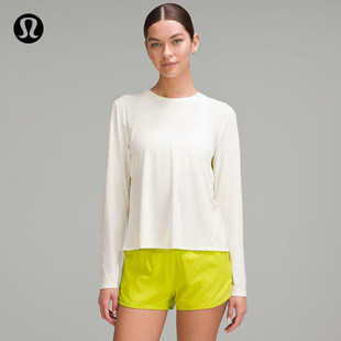 Mesh Panelled女士跑步长袖 T 恤 速干 防晒丨lululemon丨LW3HRDS