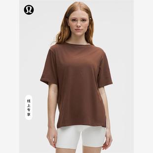 Relaxed-Fit 女士宽松剪裁船型领口 T 恤丨lululemon丨LW3IDWS