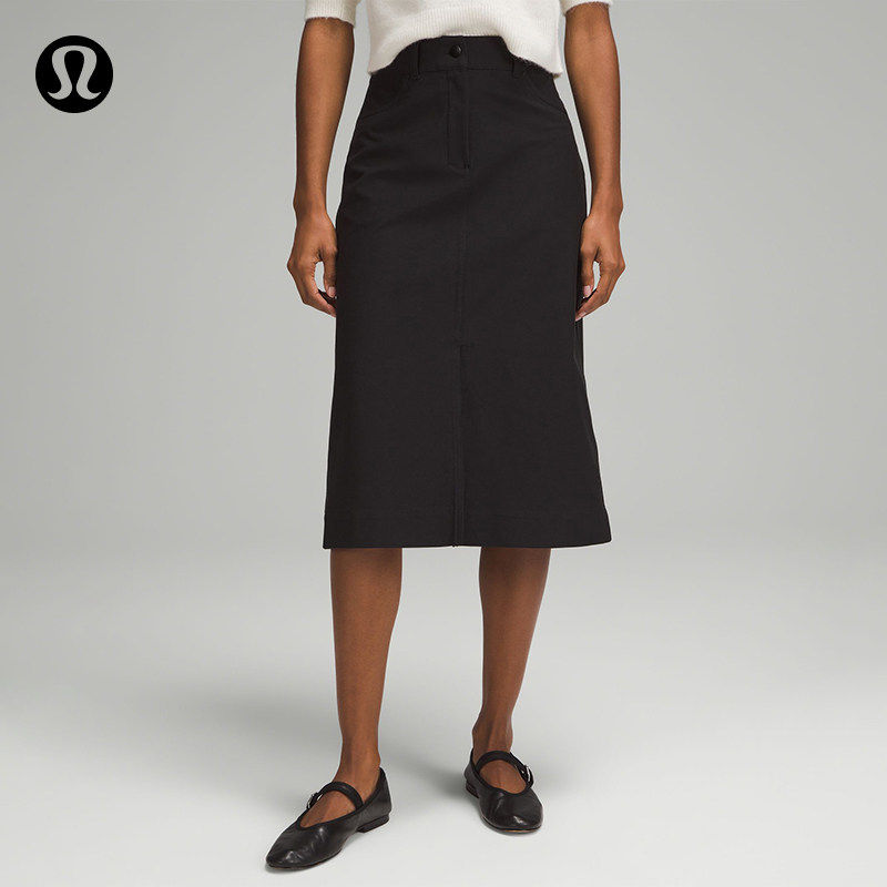 City Sleek 女士高腰半身裙丨lululemon丨LW8ALKS
