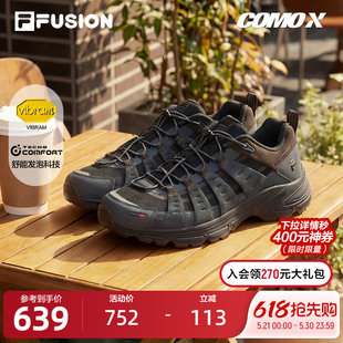 FILA FUSION斐乐潮牌男鞋COMO X 2025冬季新款户外鞋运动鞋登山鞋