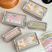 新款 盒子圣诞节礼盒 复古搭扣凤梨酥铁盒烘焙蛋糕糖果曲奇饼干包装