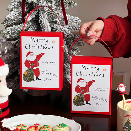 手提包装盒糖霜饼干盒子糯米船