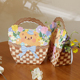 儿童节母亲礼物手提盒子烘焙曲奇饼干礼品盒鲜花篮创意包装 手提篮