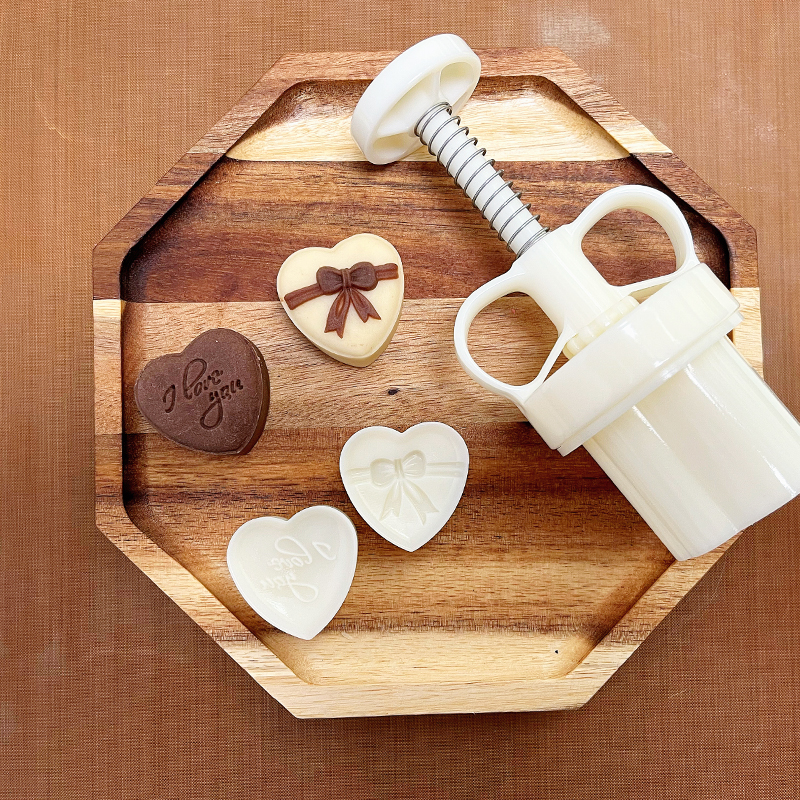 迷你爱心绿豆糕模具广式酥饼糕点