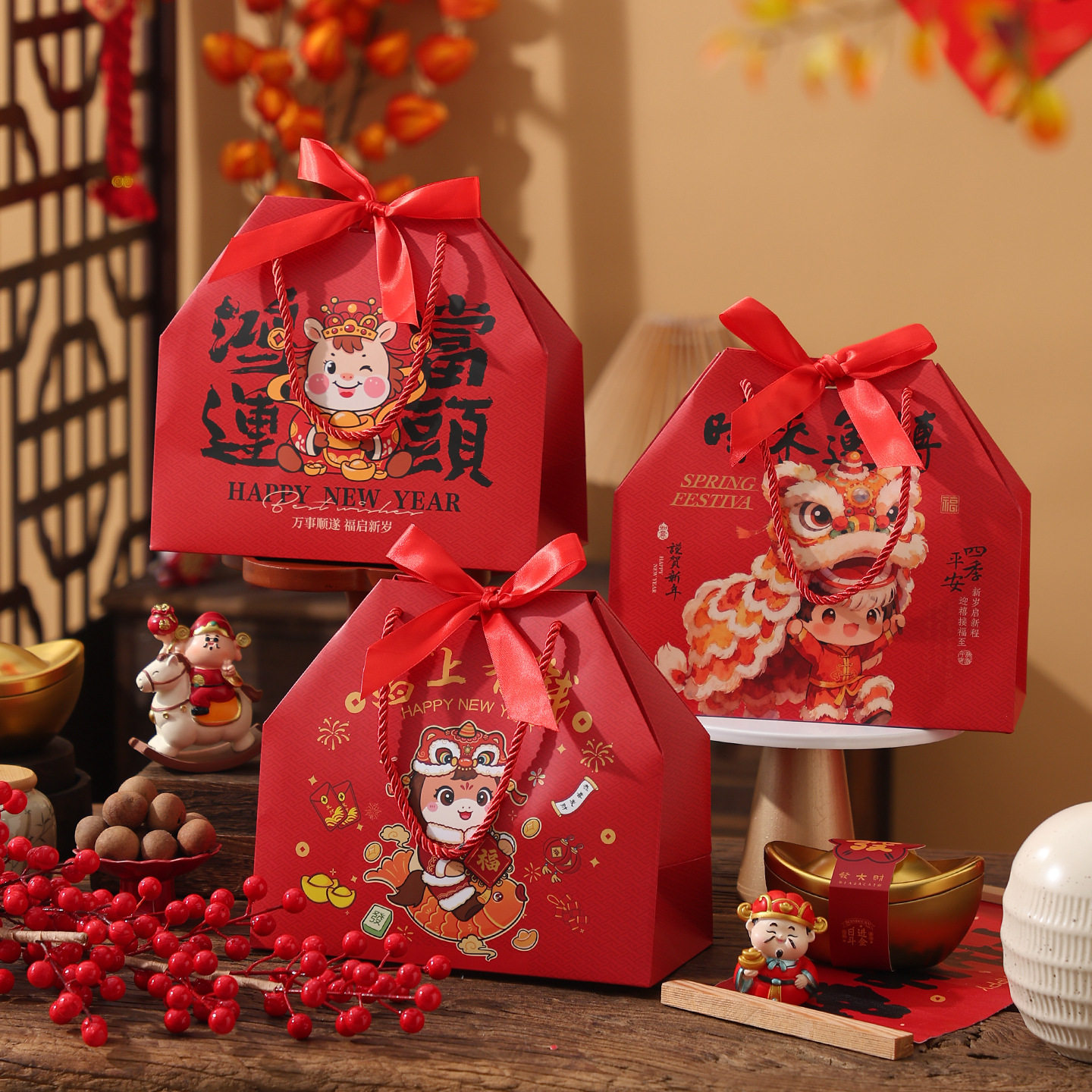 2026马年烘焙包装盒新年雪花酥饼干盒手提袋糖果零食春节点心盒,包装,年货礼品包装,淘宝优惠券,粉丝福利购,淘宝优惠卷