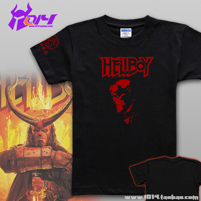 地狱男爵HELLBOY纯棉男士女士t恤全场两件包邮
