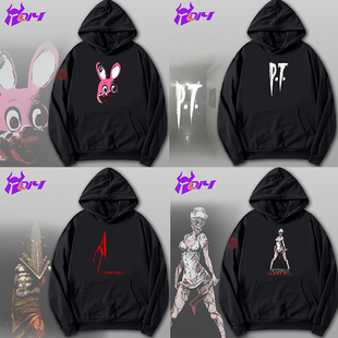 恐怖游戏寂静岭Silent Hill三角头护士日晖纹罗比兔PT套头卫衣