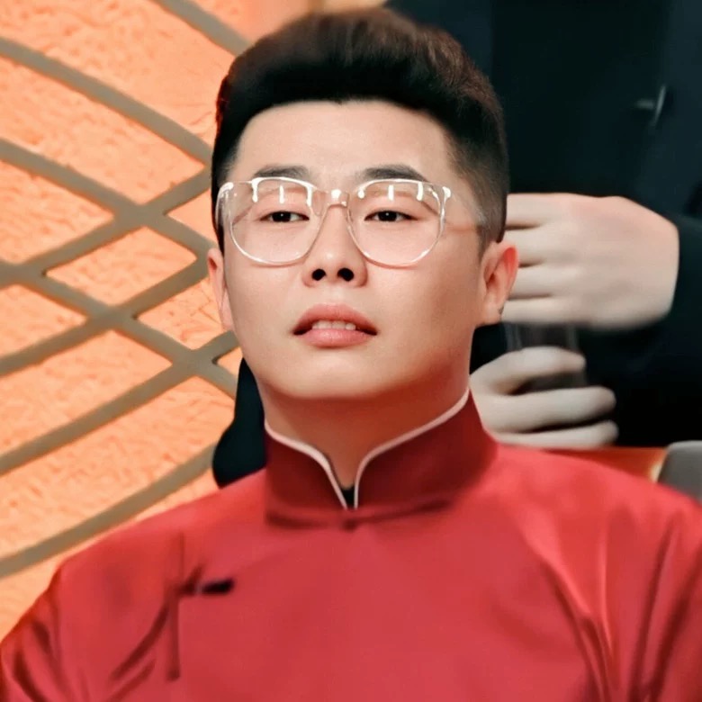 子安德云社同款透明防蓝光眼镜框