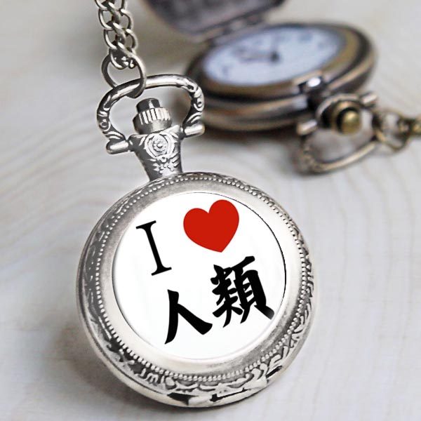 游戏人生no game no life初瀬二次元复古翻盖怀表动漫挂表项链表