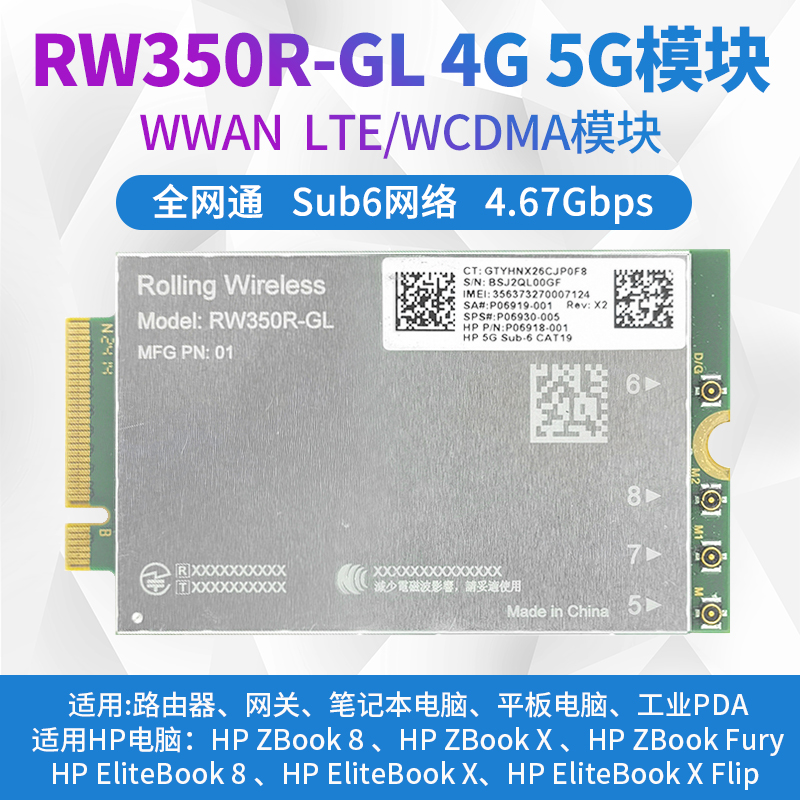 RW350R-GL5G模块EliteBook8X