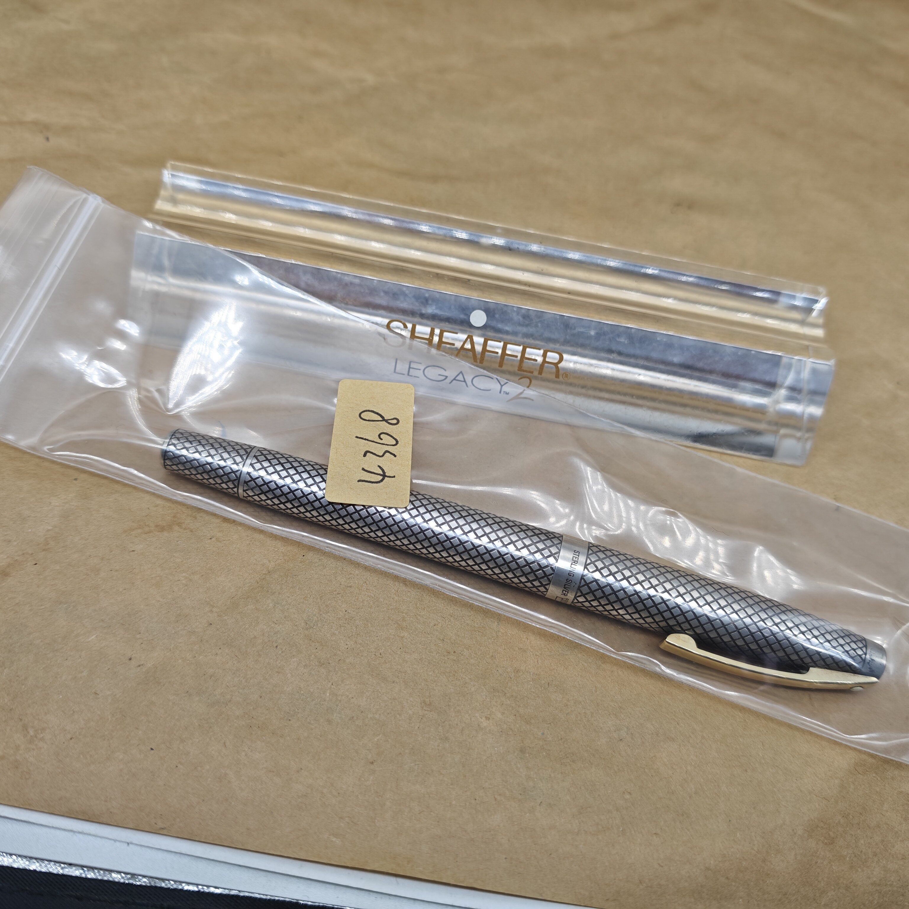 4368 收藏级 犀飞利帝国纯银TD 14K嵌入尖钢笔 F