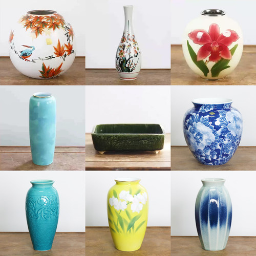 日本回流七宝旧物瓷器九谷彩绘