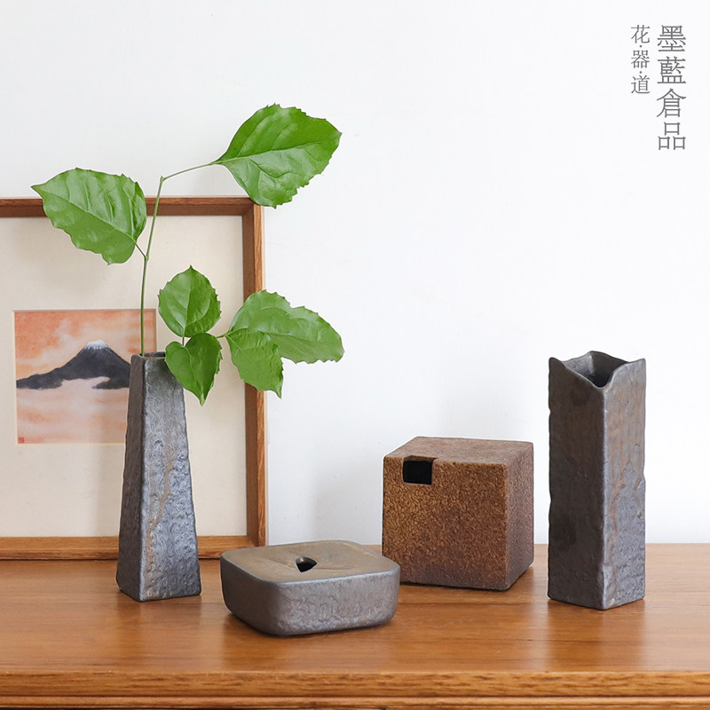 鎏金花器陶瓷 插花中式日式花道花艺桌面摆件 文人花茶室小花瓶,鲜花速递/花卉仿真/绿植园艺,花盆,淘宝优惠券,粉丝福利购,淘宝优惠卷