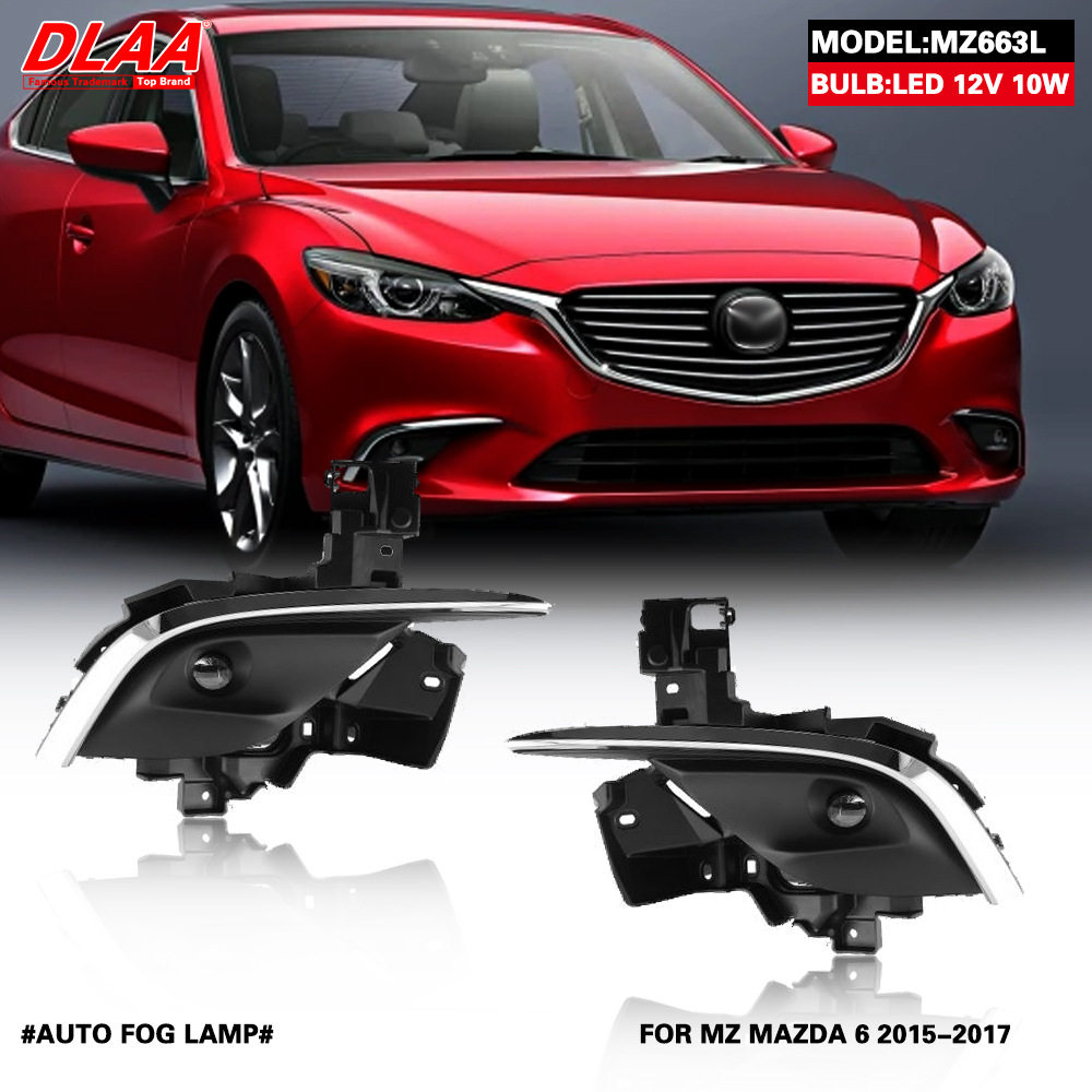 适用马自达16 17 18 19年新款阿特兹前雾灯总成马6日间行车灯杠灯