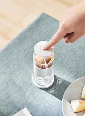 牙签筒便携家用按压式自动牙签盒家用个性创意高档牙签罐 KM.5124