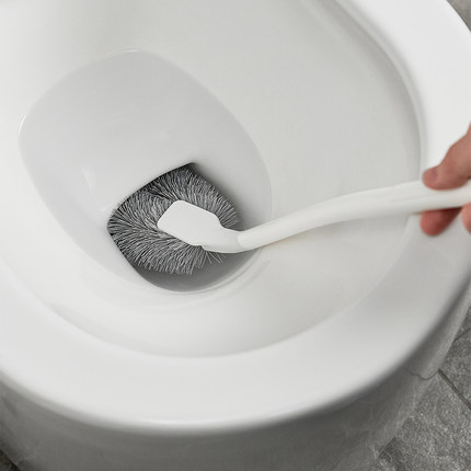 日式长柄马桶刷常规款厕所专用刷子坐便器清洁刷长柄不带座.1230