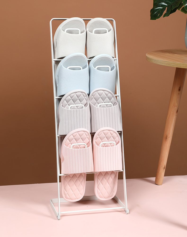 可折叠式设计米木免安装铁质鞋架