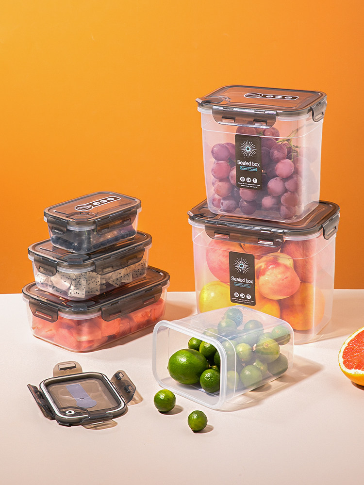密封扣盒冰箱食品保鲜盒干货存储塑料盒 带气阀饭菜微波炉盒 多款,收纳整理,食物收纳盒,淘宝优惠券,粉丝福利购,淘宝优惠卷