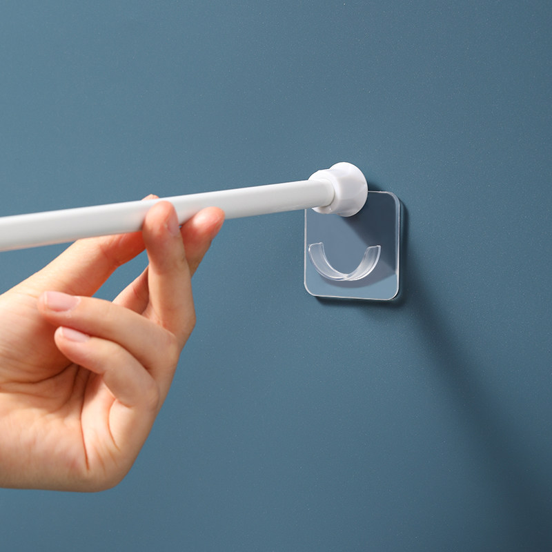 杆托衣柜支撑架伸缩免打钉固定器