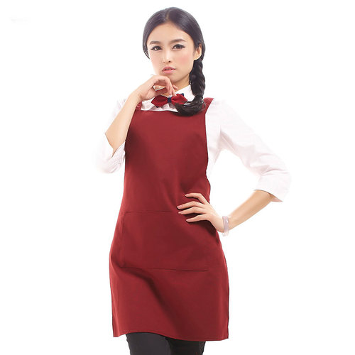 帆布背带围裙男女厨房家用餐厅服务员美甲美术工作服定制印字logo - 封面