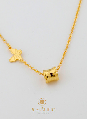 星云金包银原创设计项链吊坠