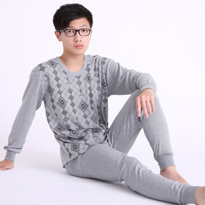 青少年学生纯棉保暖内衣