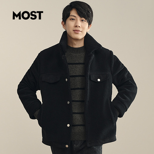 MOST男装新款羊羔毛茄克时尚休闲外套潮流夹克C110104031