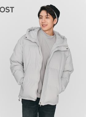 MOST/男装90白鸭绒纯色羽绒服男冬季保暖潮流连帽外套C210120006