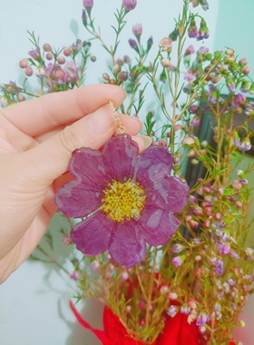 采薇花仙子格桑花女神耳夹手作