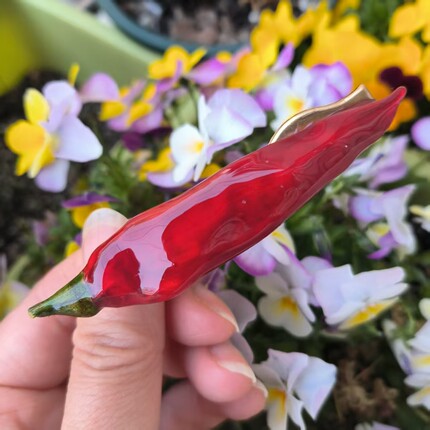采薇 真花真草 真辣椒 招财椒宝滴胶饰品 头饰 发饰 胸针耳钩耳夹