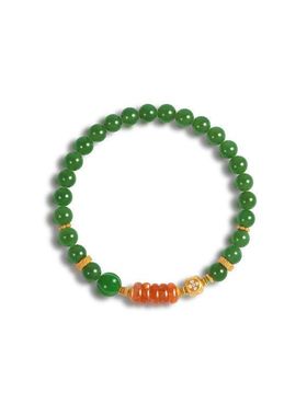 S925银镀源头草莓女手链金金手串