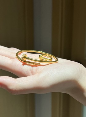 2025新款足金999点钻点钻钉子手镯女版时尚镯子水贝黄金送礼