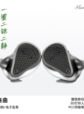 水月雨VARIATIONS变奏曲一圈二铁二静电可换线耳塞HIFI入耳式耳机