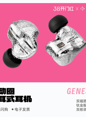 丽弦锦瑟香也GENESIS G318/318S入耳式有线HIFI钛金动圈耳机