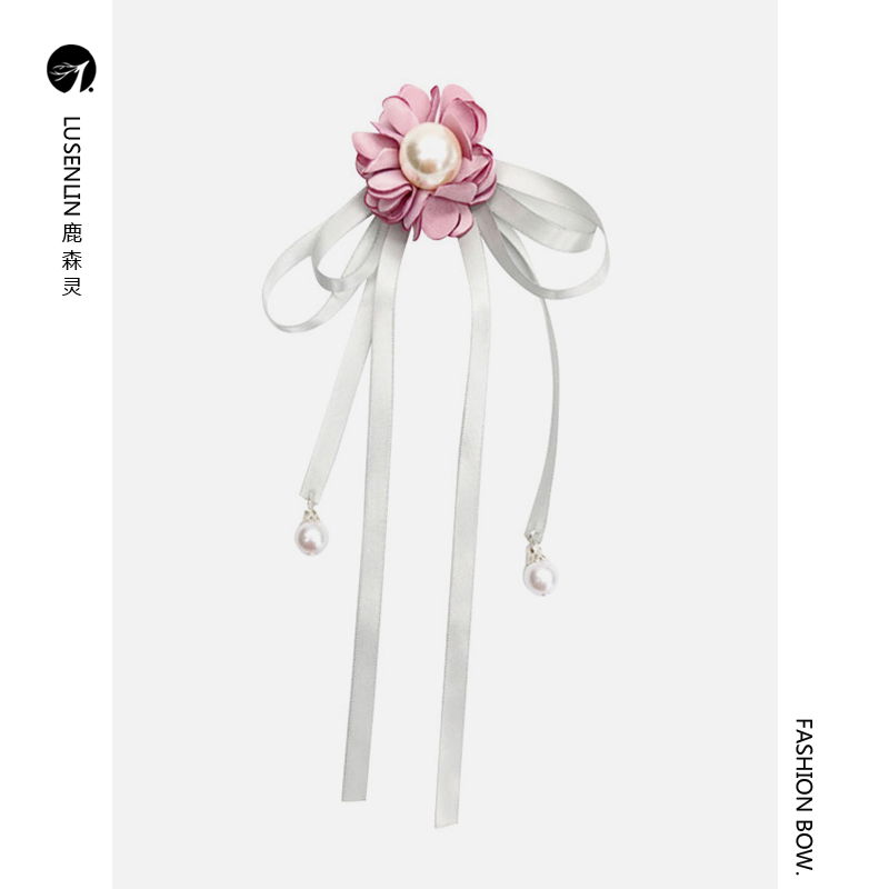 鹿森灵韩版花朵蝴蝶结胸针