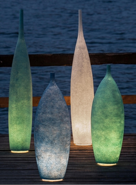 网红现代客厅花瓶花园庭院落地灯轻奢北欧ins风卧室沙发旁氛围灯