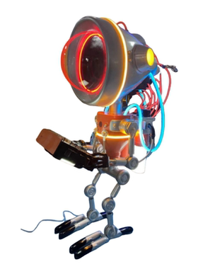 工业风赛博朋克机器人摆件玻璃钢