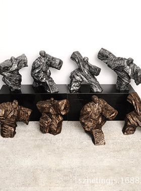 树脂家居装饰品新中式客厅玄关