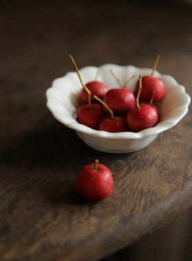 4.3寸盛开的玉兰花朵 白色玉兰立体陶瓷碗 甜品碗 蘸料碗小吃碗