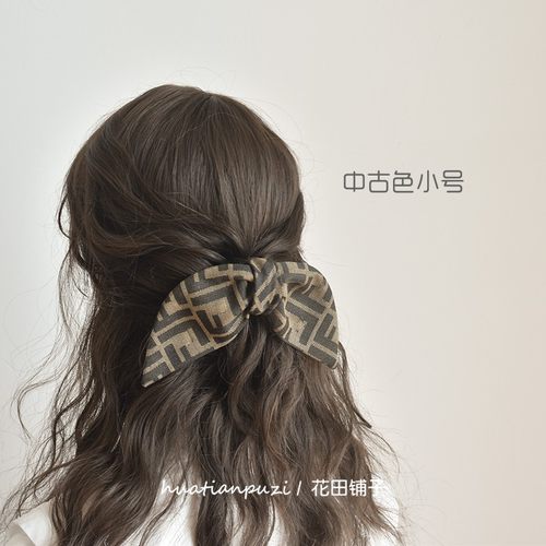 jill大姐姐同款抓夹f字母顶夹兔耳朵蝴蝶结老花复古发抓夹头饰