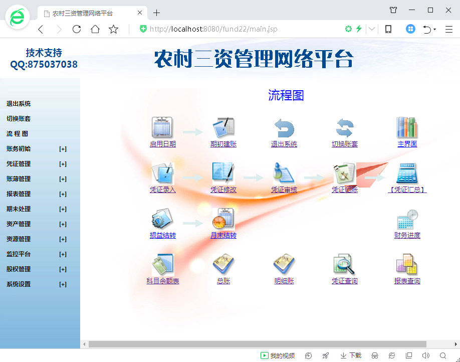 中科农村财务三资管理软件系统