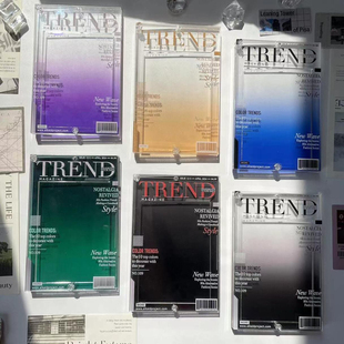 3.寸6寸小卡谷美装饰框ins亚克力卡砖相框渐变拍立得展示挂件定制