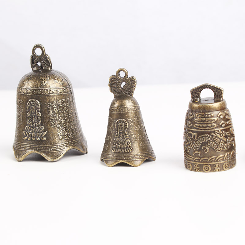 东皇钟工艺饰品风铃配件 观音古青铜铃铛 铜铃福汽车挂件
