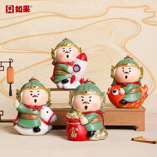 可爱Q版郑成功工位桌面手办装饰送礼好物泉州文创愿你成功小摆件