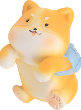 如果可爱风萌犬爬缸小摆件